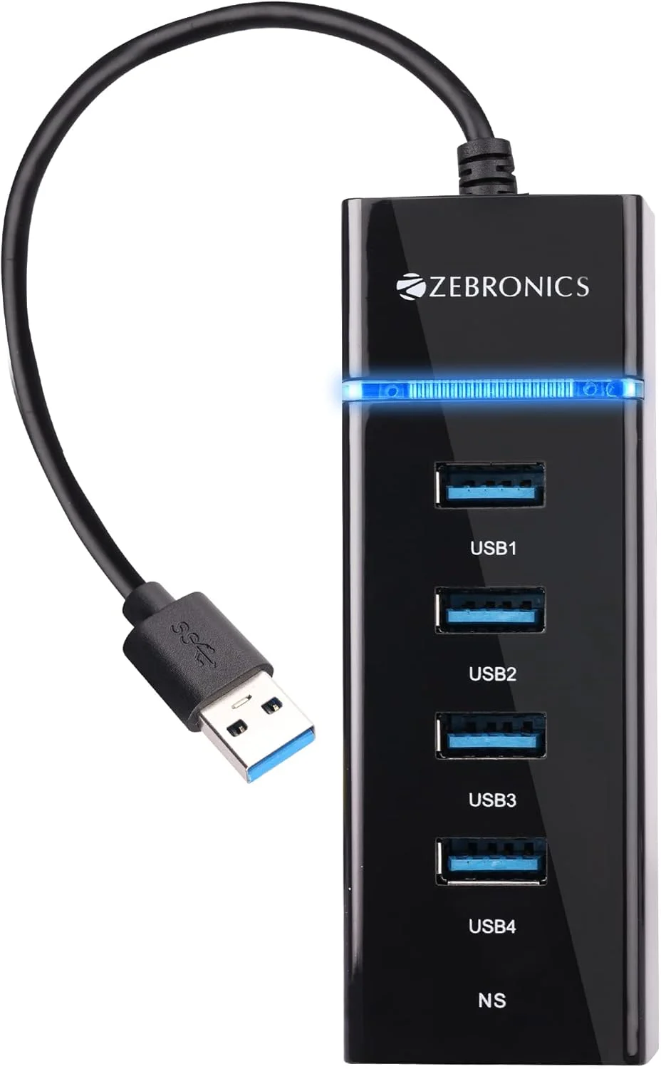 هاب ۴ پورت USB 3.0 زیبرونیکس 300HB با انتقال داده پرسرعت، نشانگر LED، کابل ۱۵ سانتی متری، سازگاری با نسخه‌های قبلی، اتصال چند دستگاه، استفاده آسان، طراحی سبک و روکش براق