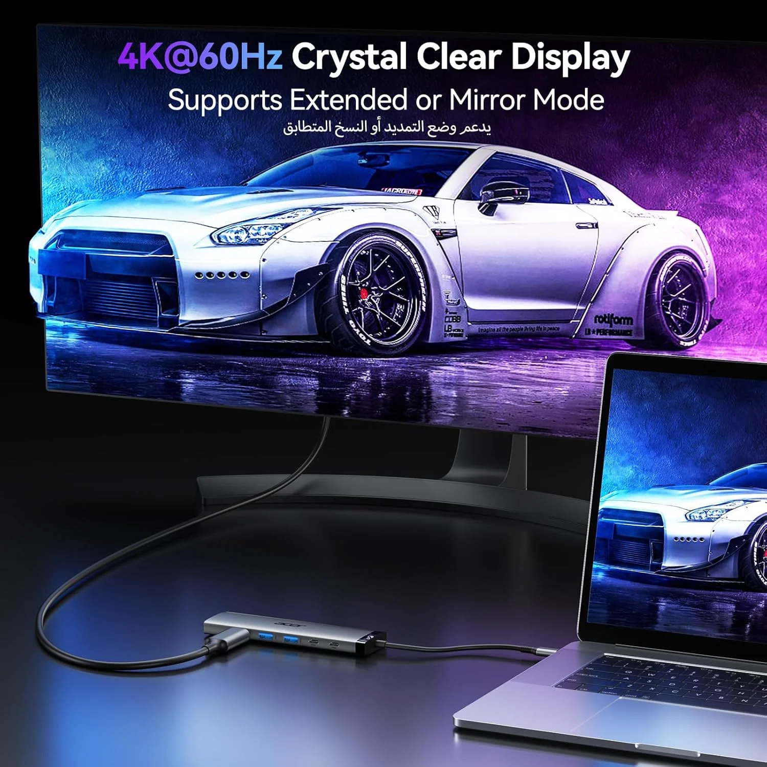 هاب USB C ایسر 8 در 1، آداپتور USB C به HDMI 4K@60Hz، داک استیشن 10 گیگابیت بر ثانیه با 2 پورت USB-C 3.2 و 2 پورت USB-A 3.0، کارت خوان SD/TF، PD 100W، آداپتور چند پورت برای لپ تاپ، کامپیوتر و آیپد پرو هاب USB C ایسر 8 در 1، آداپتور USB C به HDMI 4K@60Hz، داک استیشن 10 گیگابیت بر ثانیه با 2 پورت USB-C 3.2 و 2 پورت USB-A 3.0، کارت خوان SD/TF، PD 100W، آداپتور چند پورت برای لپ تاپ، کامپیوتر و آیپد پرو