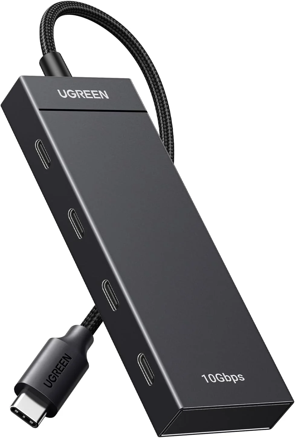 هاب USB C یوگرین 10 گیگابیت بر ثانیه، آداپتور 4 پورت Type C 3.2 Gen 2، هاب USB پرسرعت، توسعه دهنده آداپتور چند پورت برای لپ تاپ، کامپیوتر رومیزی، ایکس باکس، PS5، ماوس، کیبورد، فلش درایو، یو دیسک، پرینتر