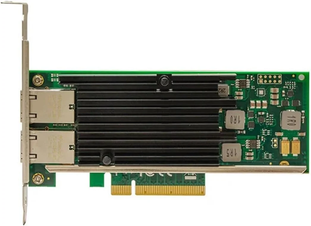 کارت شبکه دو پورت RJ45 10G با چیپ X540، پشتیبانی از 10G/1G PCI-E X8 X16