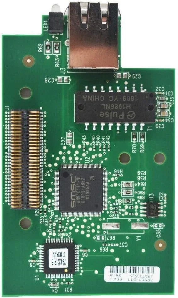 کارت شبکه سرور پیشرفته چاپگر شماره: 79501-011 برای چاپگرهای سری Zebra ZM400/ZM600 چاپگر حرارتی بارکد با کابل داخلی