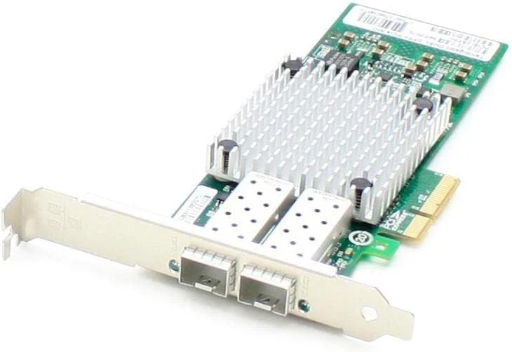 کارت شبکه دو پورت SFP با سرعت 1 گیگابیت بر ثانیه معادل Intel I350F2 به همراه 2 فرستنده و گیرنده SFP مدل 1000Base-SX