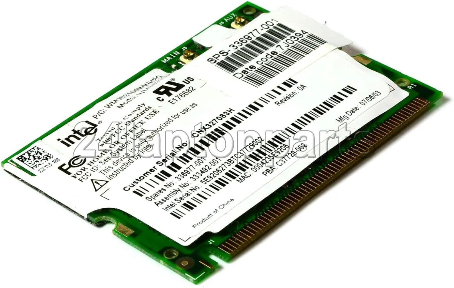 کارت شبکه وایرلس کامپک - HP/Intel Mini PCI 11Mbps مدل 2100 336977-001