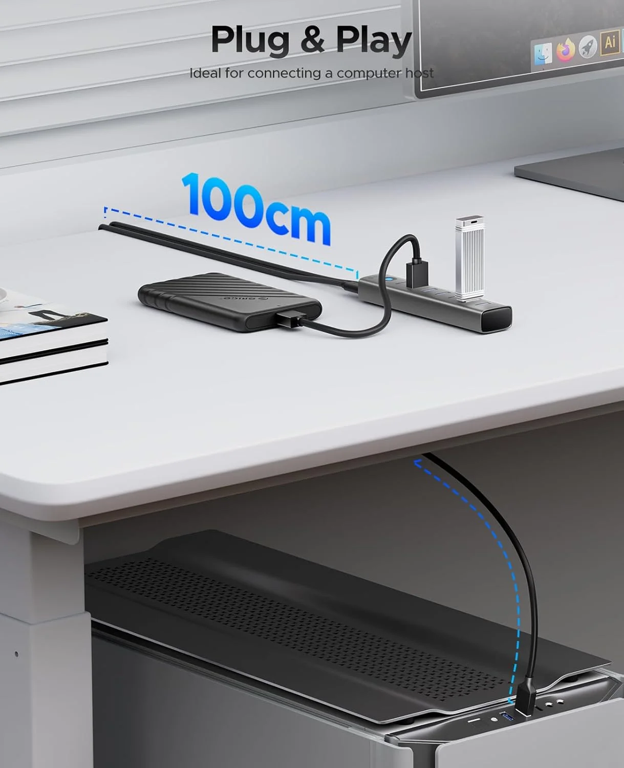 هاب آلومینیومی 7 پورت USB اوریکو با کابل 1 متری، هاب USB 3.0 چندگانه، انتقال داده 5 گیگابیت بر ثانیه، پورت Type-C 5V 3A، اسپلیتر UBS-A برای کامپیوتر، لپ تاپ، دسکتاپ هاب آلومینیومی 7 پورت USB اوریکو با کابل 1 متری، هاب USB 3.0 چندگانه، انتقال داده 5 گیگابیت بر ثانیه، پورت Type-C 5V 3A، اسپلیتر UBS-A برای کامپیوتر، لپ تاپ، دسکتاپ