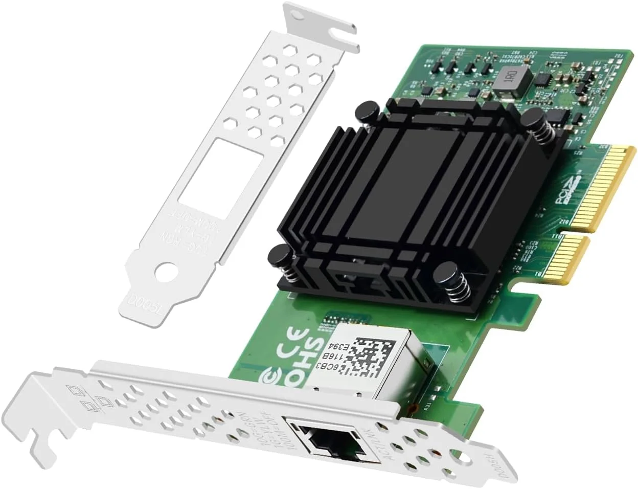 کارت شبکه 10 گیگابیتی با تراشه Marvell AQC107، تک پورت، کارت شبکه اترنت PCIE، آداپتور شبکه 1 پورت RJ45، کنترلر آداپتور شبکه LAN با پشتیبانی از WOL