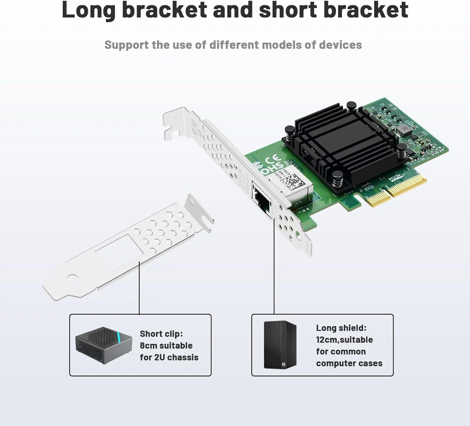 کارت شبکه 10 گیگابیتی با تراشه Marvell AQC107، تک پورت، کارت شبکه اترنت PCIE، آداپتور شبکه 1 پورت RJ45، کنترلر آداپتور شبکه LAN با پشتیبانی از WOL