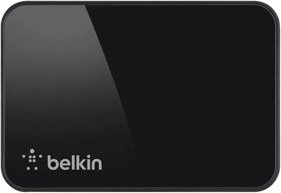 هاب ۴ پورت USB 3.0 بلکین - ایستگاه پرسرعت با قابلیت انتقال داده ۵ گیگابیت بر ثانیه و شارژ، آداپتور رومیزی جمع و جور برای لپ تاپ ها، شارژر آیفون، پرینترها، دستگاه های ذخیره سازی - مشکی هاب ۴ پورت USB 3.0 بلکین - ایستگاه پرسرعت با قابلیت انتقال داده ۵ گیگابیت بر ثانیه و شارژ، آداپتور رومیزی جمع و جور برای لپ تاپ ها، شارژر آیفون، پرینترها، دستگاه های ذخیره سازی - مشکی