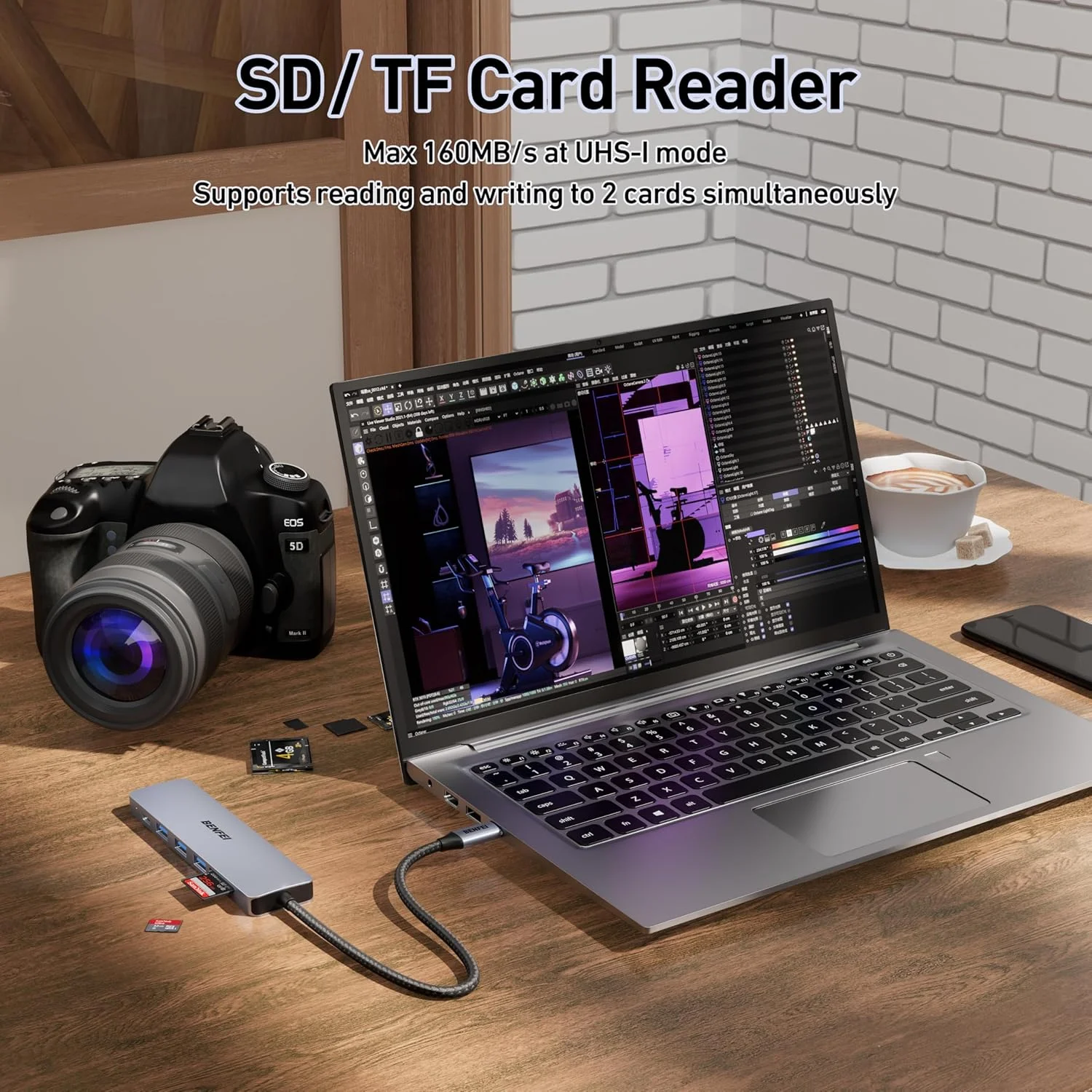 هاب USB C بنفی 7 در 1، آداپتور چند پورت USB-C با HDMI (دارای گواهی 4K@60Hz)/ تحویل برق 100W/ 3*USB 3.0 5Gbps/ کارت خوان SD/TF (160MB/s) برای آیفون 15 پرو/مکس، مک بوک، آیپد پرو، آی مک، S23، XPS17 هاب USB C بنفی 7 در 1، آداپتور چند پورت USB-C با HDMI (دارای گواهی 4K@60Hz)/ تحویل برق 100W/ 3*USB 3.0 5Gbps/ کارت خوان SD/TF (160MB/s) برای آیفون 15 پرو/مکس، مک بوک، آیپد پرو، آی مک، S23، XPS17