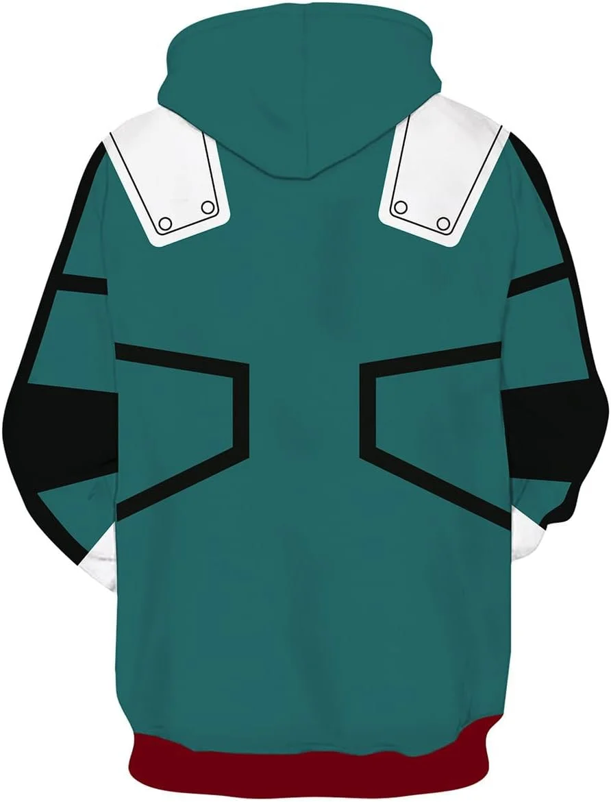هودی های قهرمان آکادمی Midoriya لباس مبدل ژاکت بزرگسال унисекс