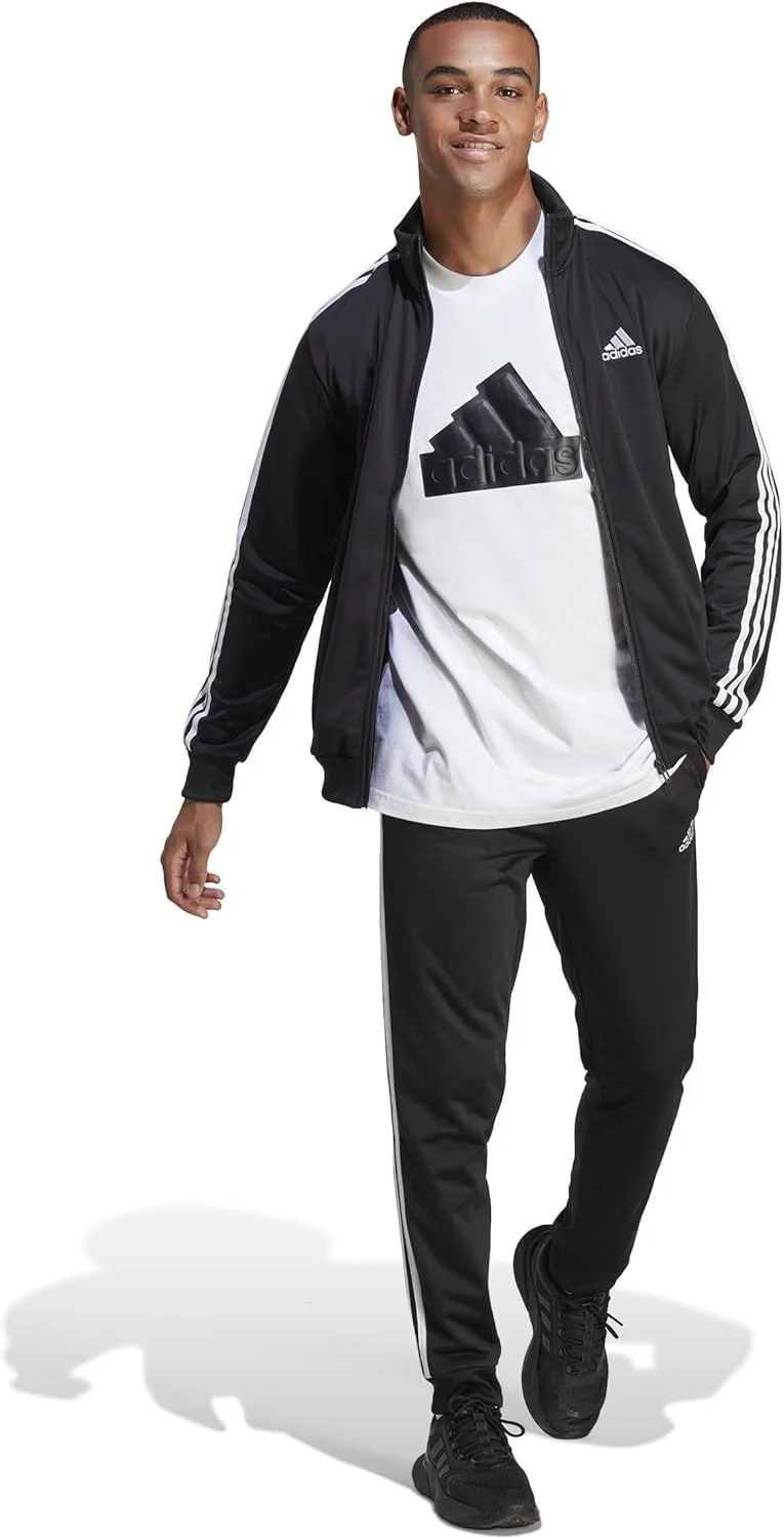 ست گرمکن ورزشی مردانه آدیداس مدل Basic 3-Stripes Tricot