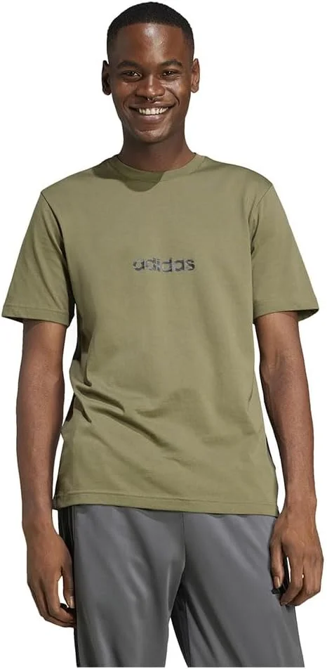 تی شرت مردانه آدیداس با طرح گرافیکی خطی استتار