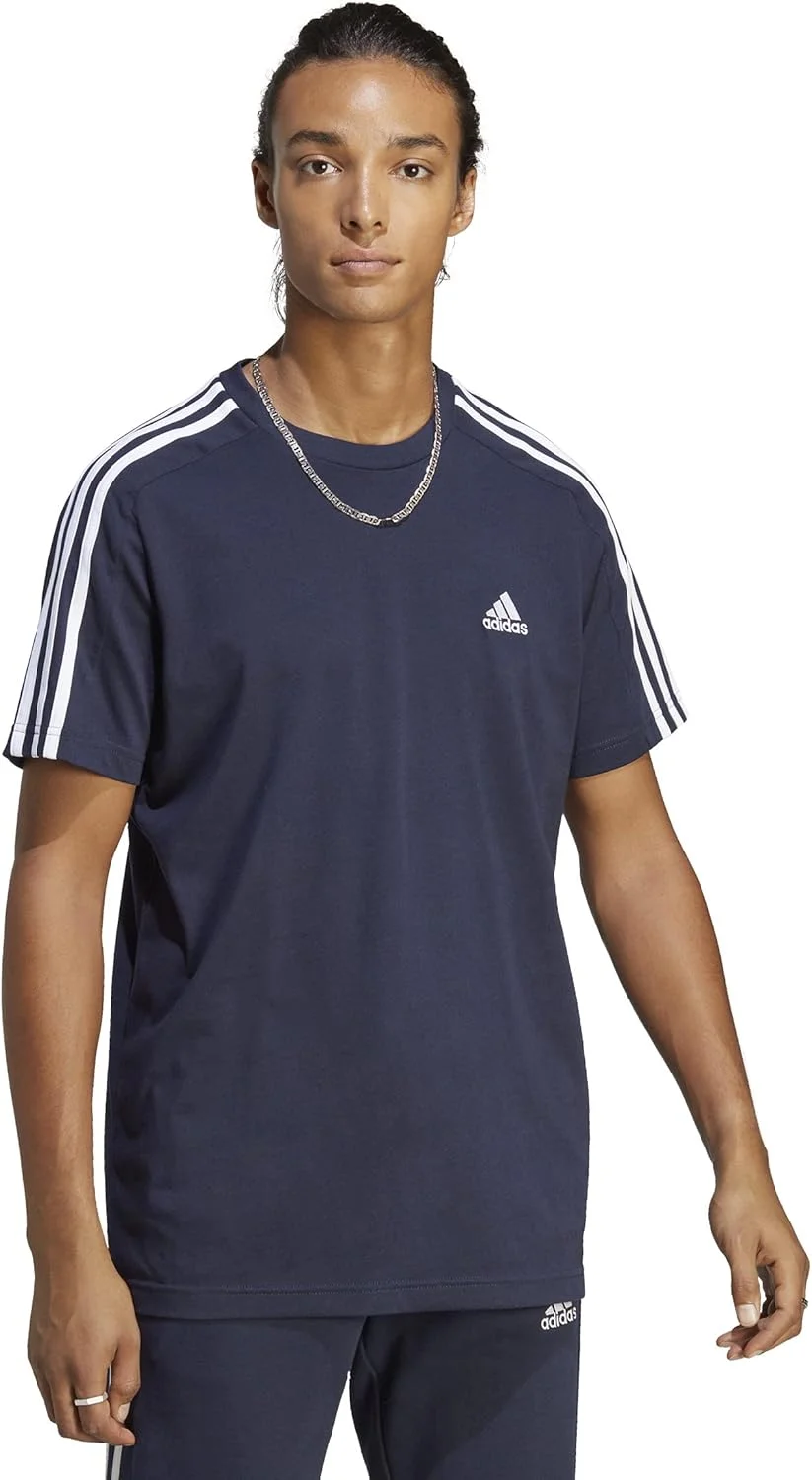 تی شرت مردانه آدیداس Essentials Single Jersey 3-Stripes