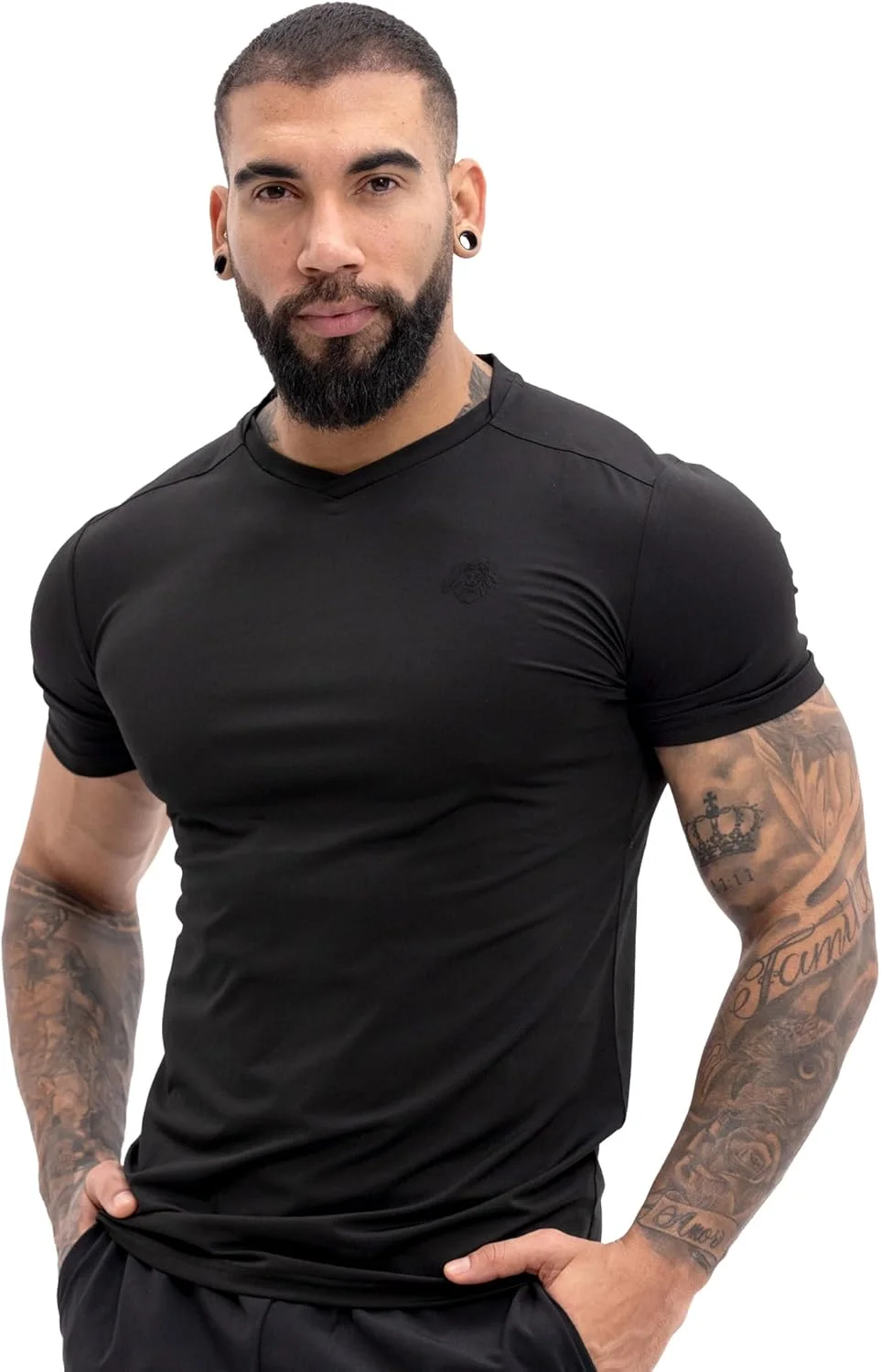 تی‌شرت ورزشی مردانه آلفا اسکاد، یقه گرد آستین کوتاه مناسب باشگاه، دویدن و تناسب اندام روزمره