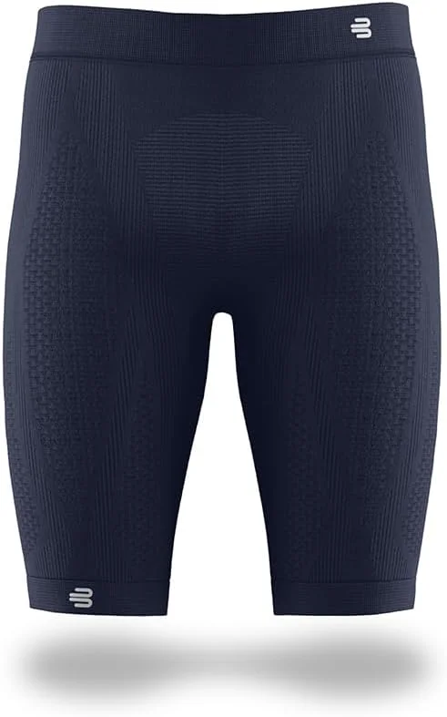 شلوارک ورزشی فشاری BAUERFEIND "Sports Compression Tights Short"، شلوار ورزشی مردانه، کوتاه، برای بهبود گردش خون در عضلات پا، پلی آمید/الاستین