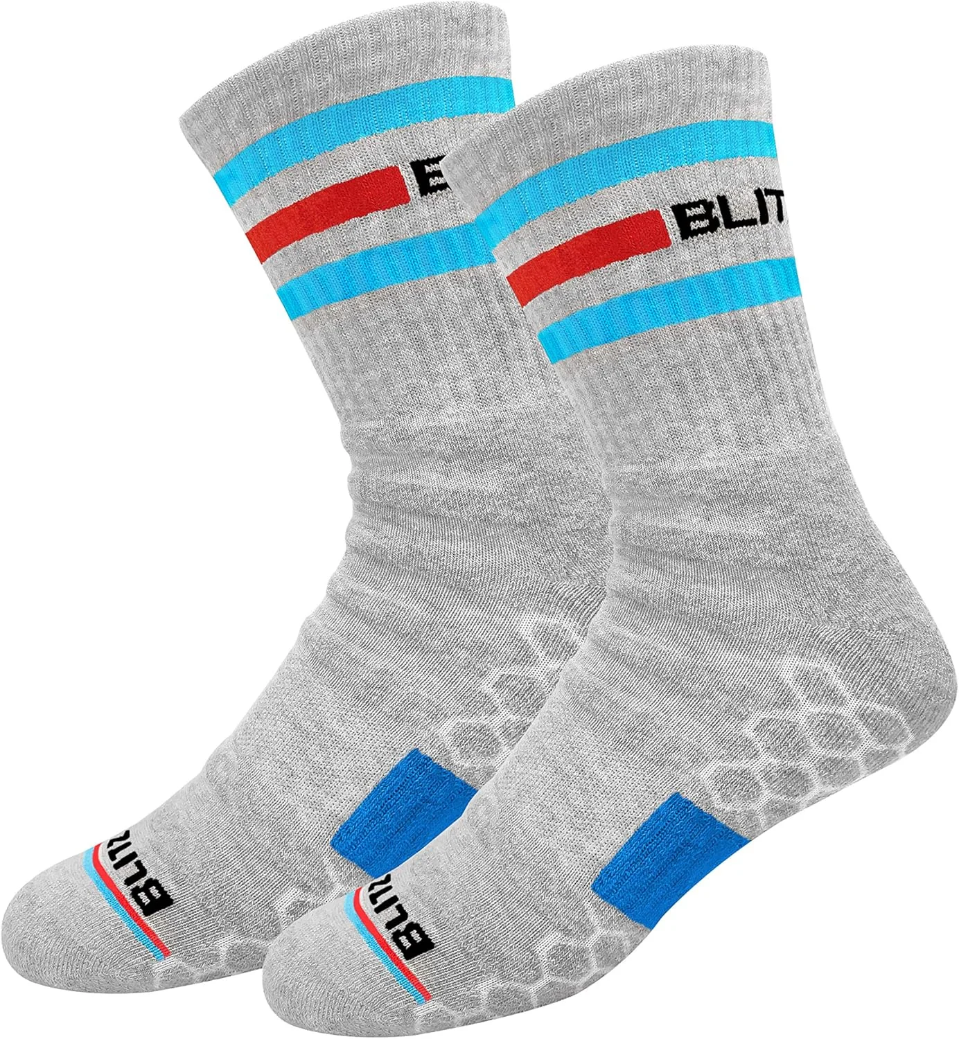 جوراب ساقدار ورزشی با عملکرد بالا BLITZSOX برای مردان و زنان (تنیس، بدمینتون، دویدن، باشگاه)، بسته 3 عددی جوراب ساقدار ورزشی با عملکرد بالا BLITZSOX برای مردان و زنان (تنیس، بدمینتون، دویدن، باشگاه)، بسته 3 عددی