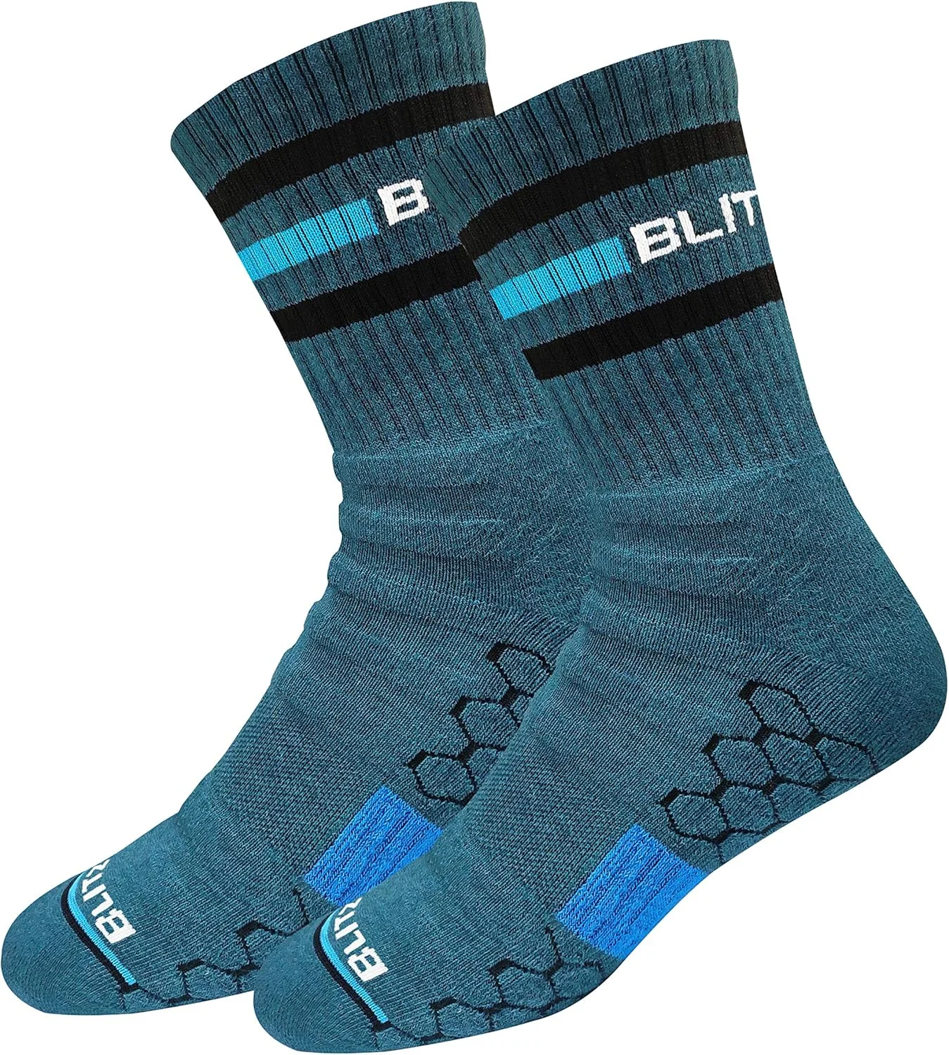 جوراب ساقدار ورزشی با عملکرد بالا BLITZSOX برای مردان و زنان (تنیس، بدمینتون، دویدن، باشگاه)، بسته 3 عددی جوراب ساقدار ورزشی با عملکرد بالا BLITZSOX برای مردان و زنان (تنیس، بدمینتون، دویدن، باشگاه)، بسته 3 عددی