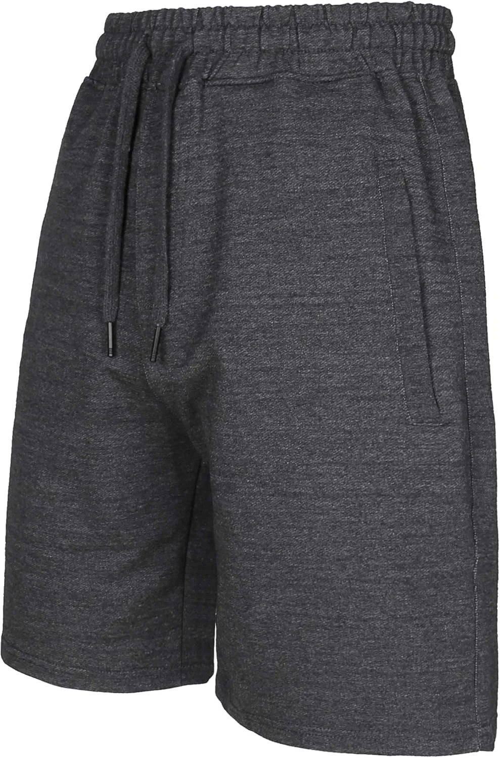 شلوارک مردانه نخی D-Sport - شلوارک ورزشی مردانه بند دار - شلوارک های غیر رسمی شلوار ورزشی باشگاه با کمر کشی و دو جیب زیپ دار عمیق