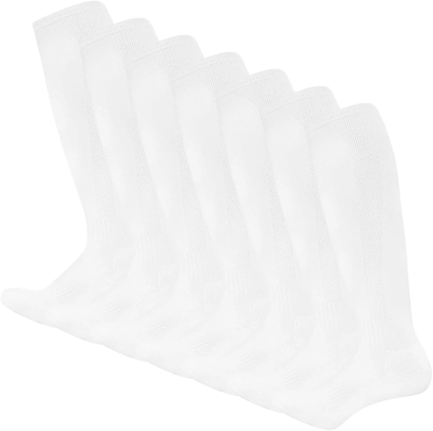 جوراب ساق بلند مردانه برای فوتبال، جوراب فشاری نایلونی توری مردانه (7 جفت)