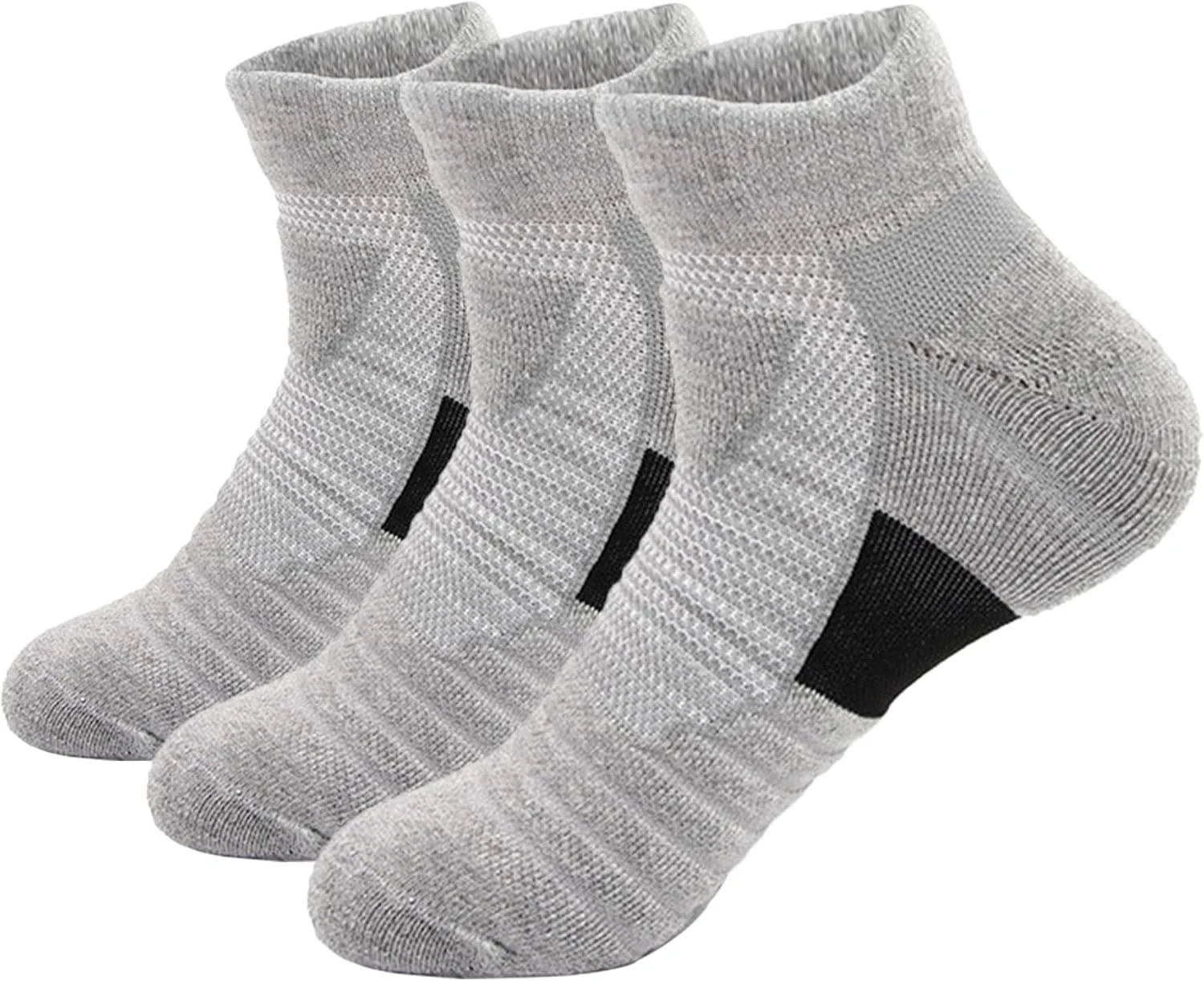 جوراب مچی مردانه Cici Cushion، جوراب ورزشی ساق کوتاه (بسته 3 عددی) مناسب سایز کفش 38-43 اروپا