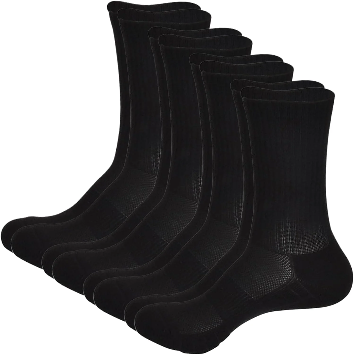 جوراب ساق بلند مردانه ورزشی با بافت توری و کشسانی بالا (4 جفت)