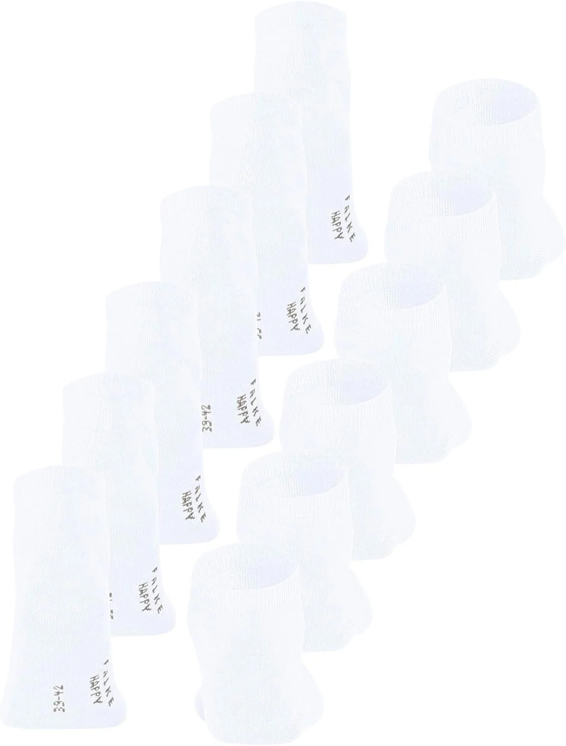 جوراب مچی مردانه فالکه، بسته 6 عددی، نخی، ساده، 6 جفت