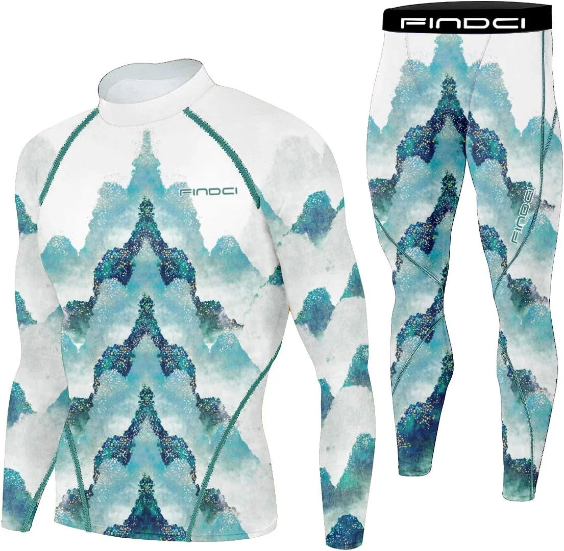 ست لباس ورزشی مردانه، مناسب باشگاه، خشک‌شونده سریع، شامل تیشرت آستین‌بلند و لگینگ فشرده، مناسب دویدن و تمرین (2 تکه/ست 1، سایز L)