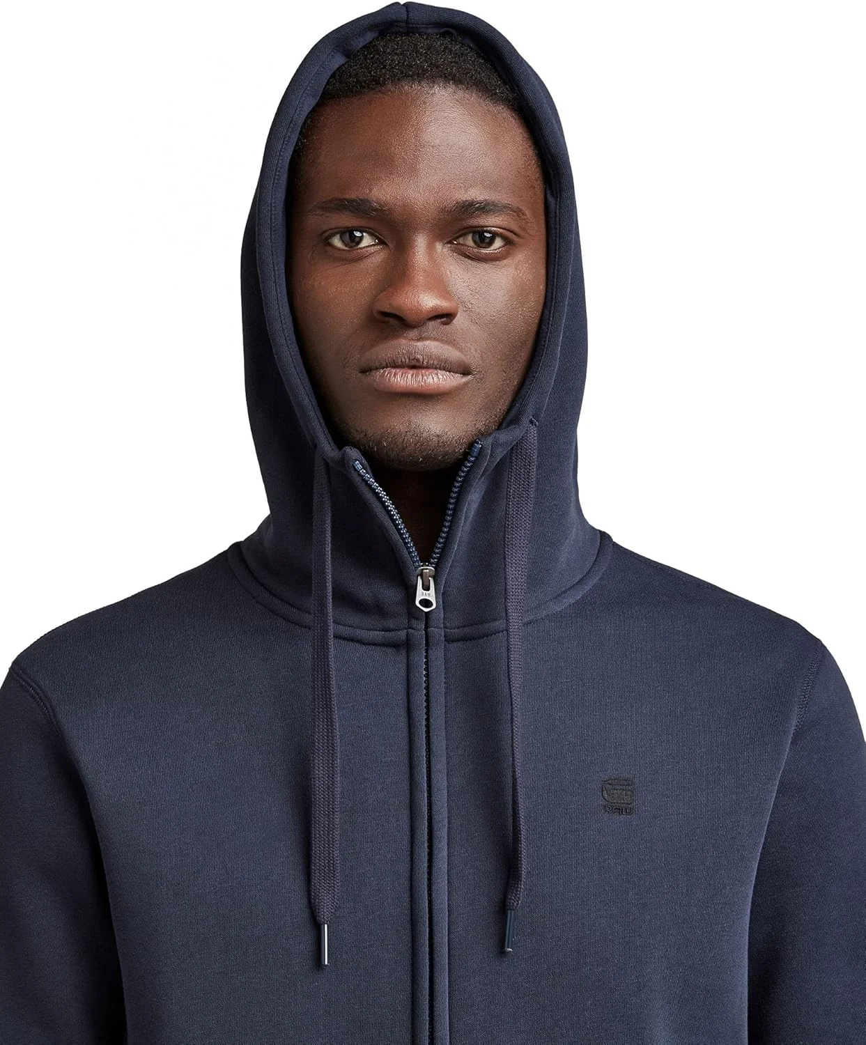 سویشرت زیپ‌دار مردانه G-Star Raw مدل Premium Core کلاه دار