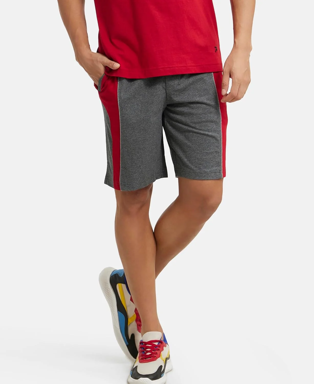 شورت ورزشی بافتنی مردانه جاکی مدل 9411-01 شورت ورزشی بافتنی مردانه جاکی مدل 9411-01