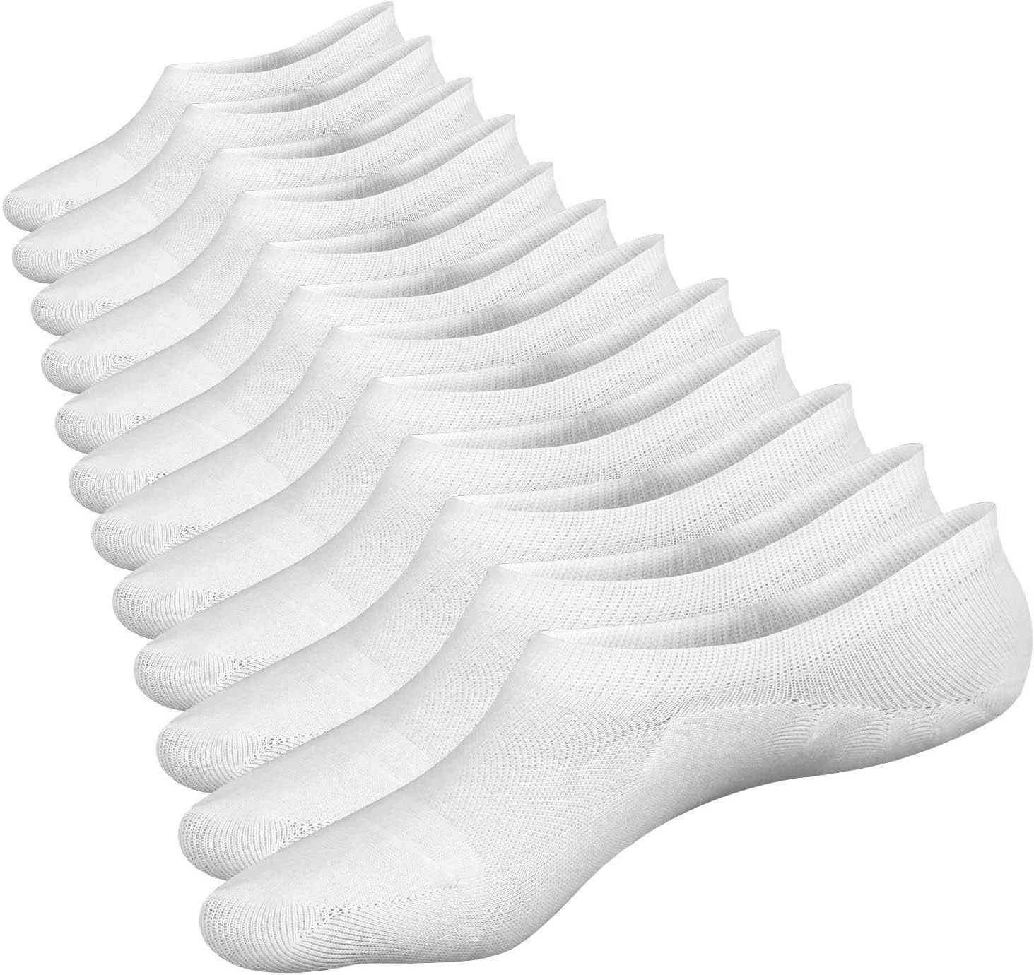 جوراب کالج مردانه، ضد لغزش، نخی، ساق کوتاه، نامرئی، روزمره، 6 جفت