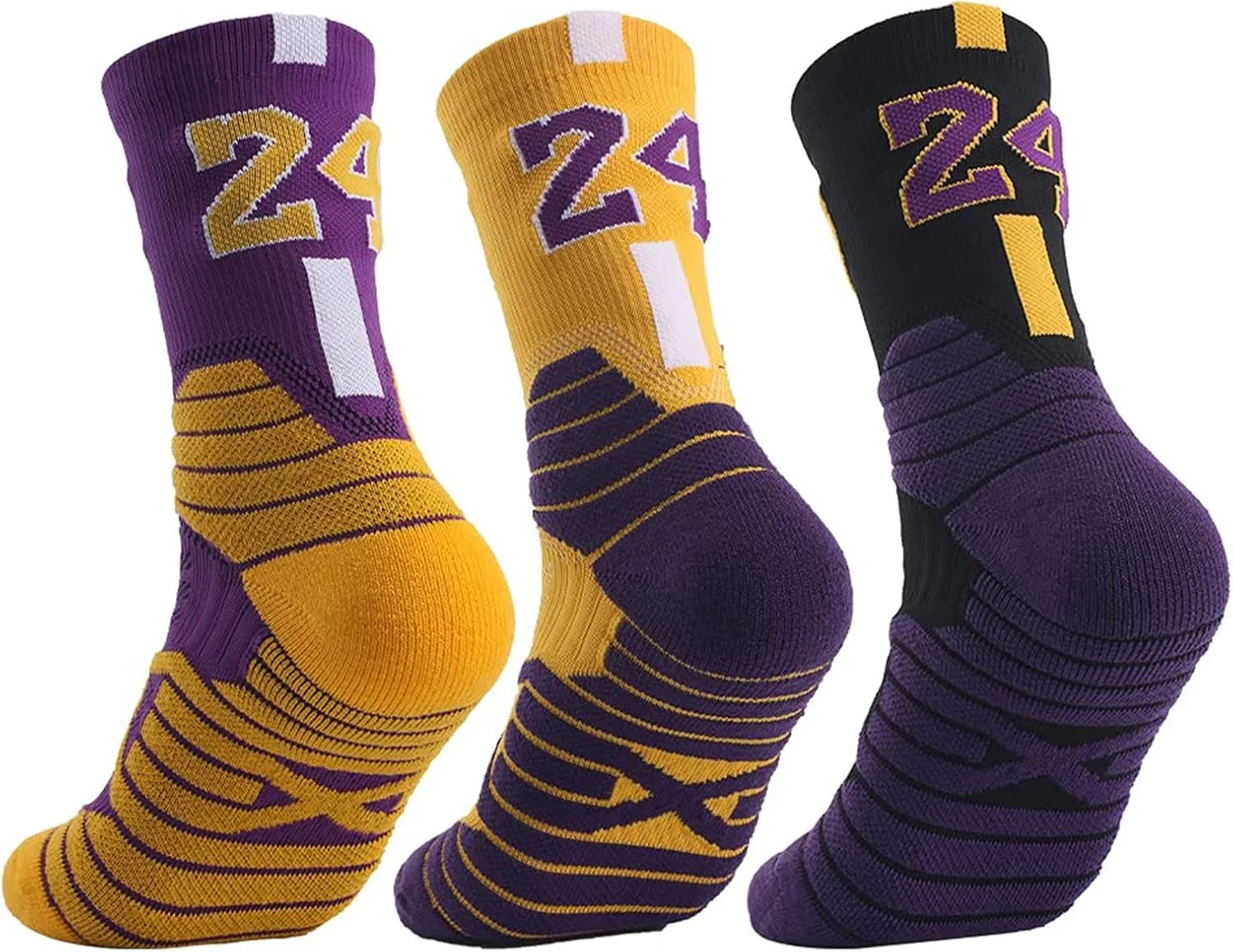 جوراب بسکتبال KASTWAVE، جوراب ساق بلند پنبه ای بالشتکی، جوراب ساق بلند ورزشی فشاری، جوراب دویدن برای مردان و زنان جوراب بسکتبال KASTWAVE، جوراب ساق بلند پنبه ای بالشتکی، جوراب ساق بلند ورزشی فشاری، جوراب دویدن برای مردان و زنان