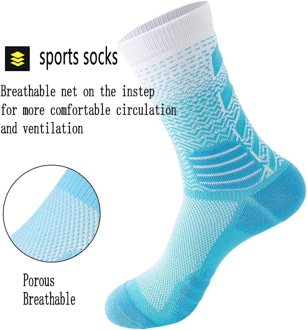جوراب ورزشی مردانه KASTWAVE، 4 جفت جوراب ضخیم و بالشتک دار ورزشی بسکتبال، مناسب دویدن، سبک و تنفسی، جوراب فشاری تمرینی برای مردان و زنان جوراب ورزشی مردانه KASTWAVE، 4 جفت جوراب ضخیم و بالشتک دار ورزشی بسکتبال، مناسب دویدن، سبک و تنفسی، جوراب فشاری تمرینی برای مردان و زنان