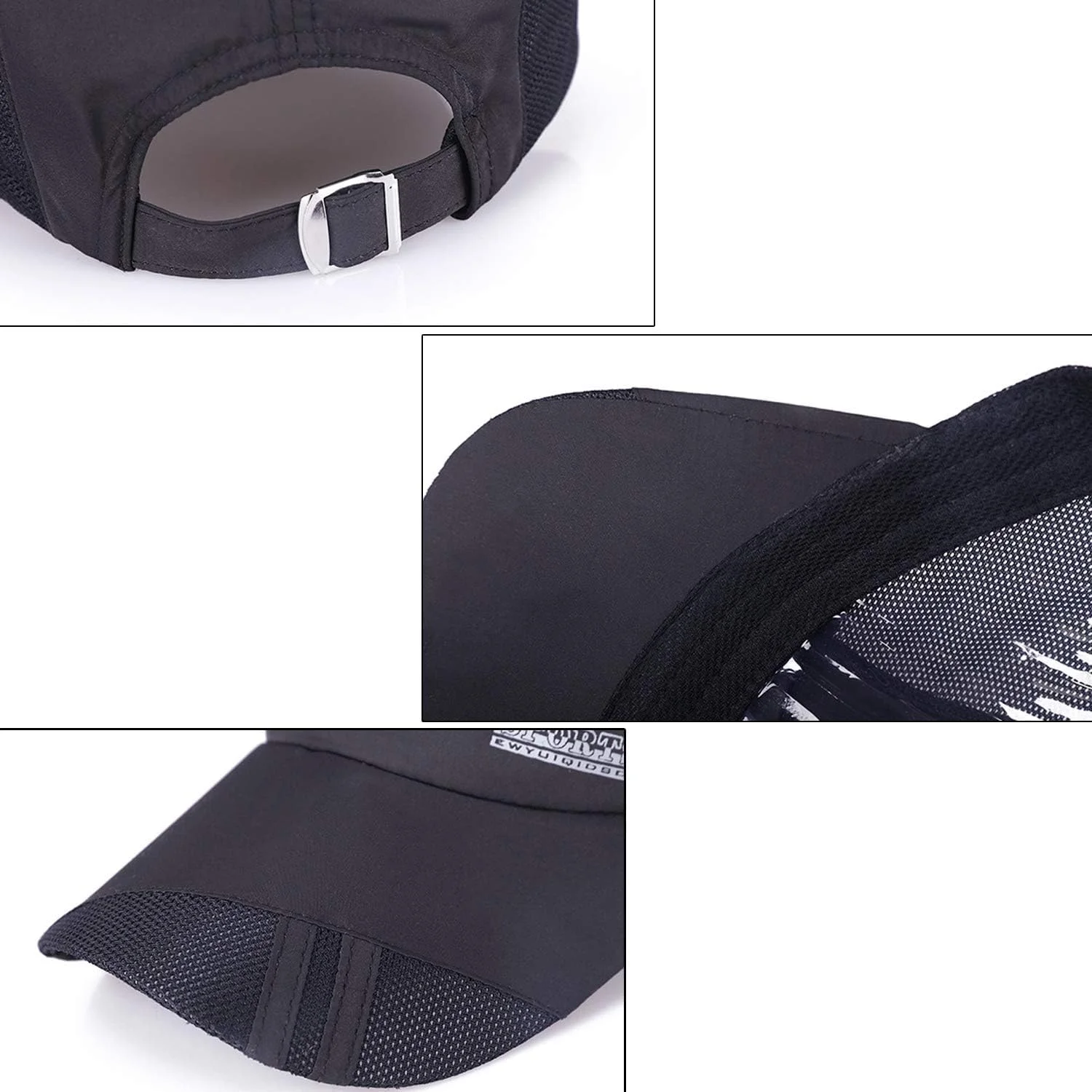 کلاه بیسبالی مشکی KASTWAVE، کلاه دویدن، کلاه گلف، کلاه ورزشی خشکشونده سریع، کلاه محافظت در برابر اشعه ماوراء بنفش تابستانی، برای مردان و زنان (مشکی) کلاه بیسبالی مشکی KASTWAVE، کلاه دویدن، کلاه گلف، کلاه ورزشی خشکشونده سریع، کلاه محافظت در برابر اشعه ماوراء بنفش تابستانی، برای مردان و زنان (مشکی)