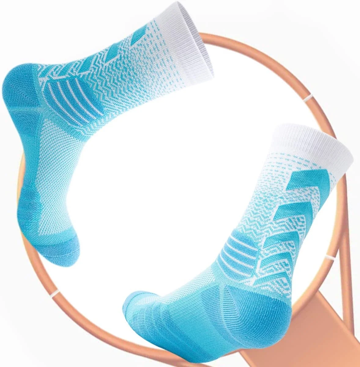 جوراب ورزشی مردانه KASTWAVE، 4 جفت جوراب ضخیم و بالشتک دار ورزشی بسکتبال، مناسب دویدن، سبک و تنفسی، جوراب فشاری تمرینی برای مردان و زنان جوراب ورزشی مردانه KASTWAVE، 4 جفت جوراب ضخیم و بالشتک دار ورزشی بسکتبال، مناسب دویدن، سبک و تنفسی، جوراب فشاری تمرینی برای مردان و زنان