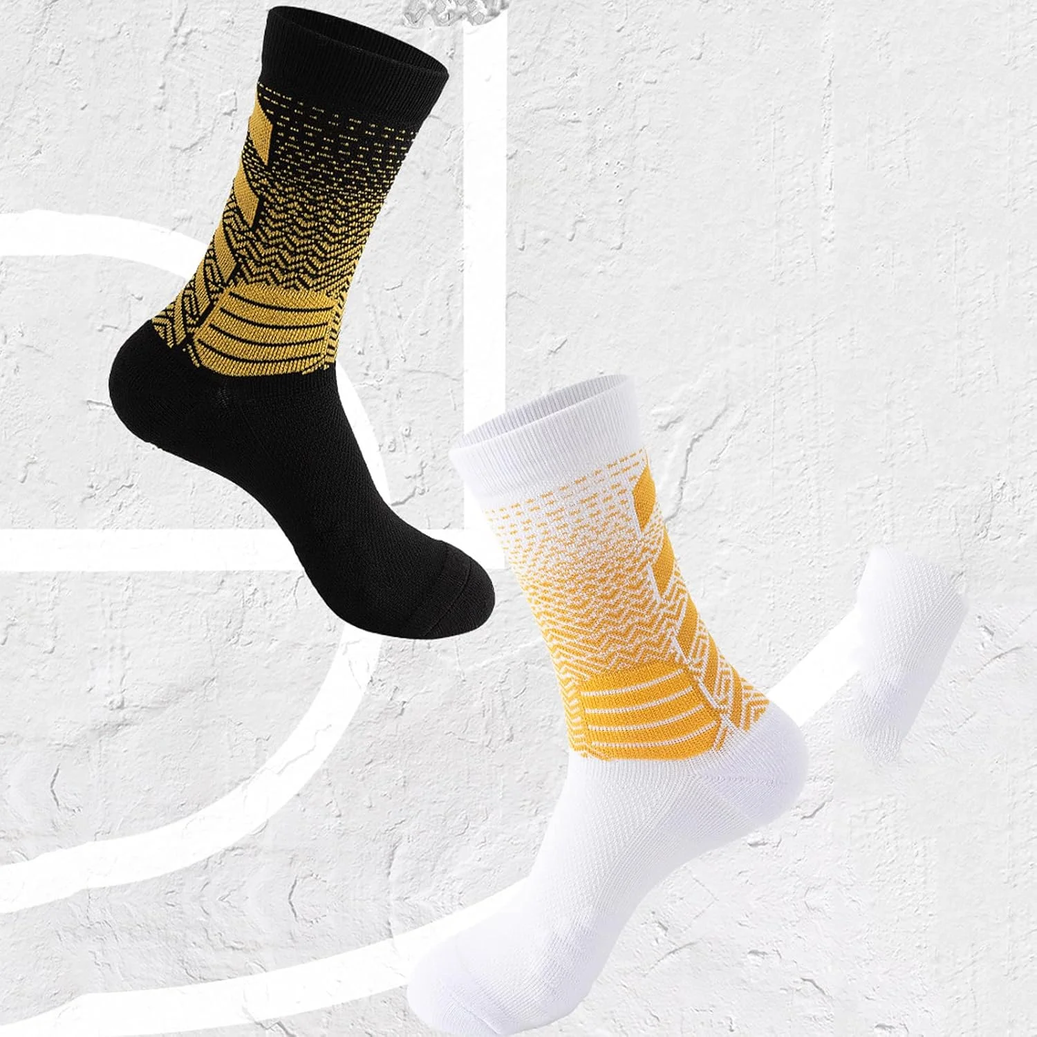جوراب ورزشی مردانه KASTWAVE، 4 جفت جوراب ضخیم و بالشتک دار ورزشی بسکتبال، مناسب دویدن، سبک و تنفسی، جوراب فشاری تمرینی برای مردان و زنان جوراب ورزشی مردانه KASTWAVE، 4 جفت جوراب ضخیم و بالشتک دار ورزشی بسکتبال، مناسب دویدن، سبک و تنفسی، جوراب فشاری تمرینی برای مردان و زنان