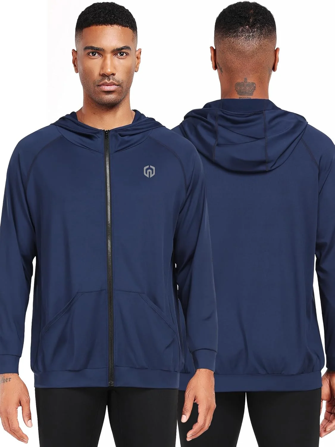 ژاکت ورزشی مردانه نلیوس با زیپ کامل و کلاه، آستین بلند مناسب تمرین، ماهیگیری و پیاده روی ژاکت ورزشی مردانه نلیوس با زیپ کامل و کلاه، آستین بلند مناسب تمرین، ماهیگیری و پیاده روی