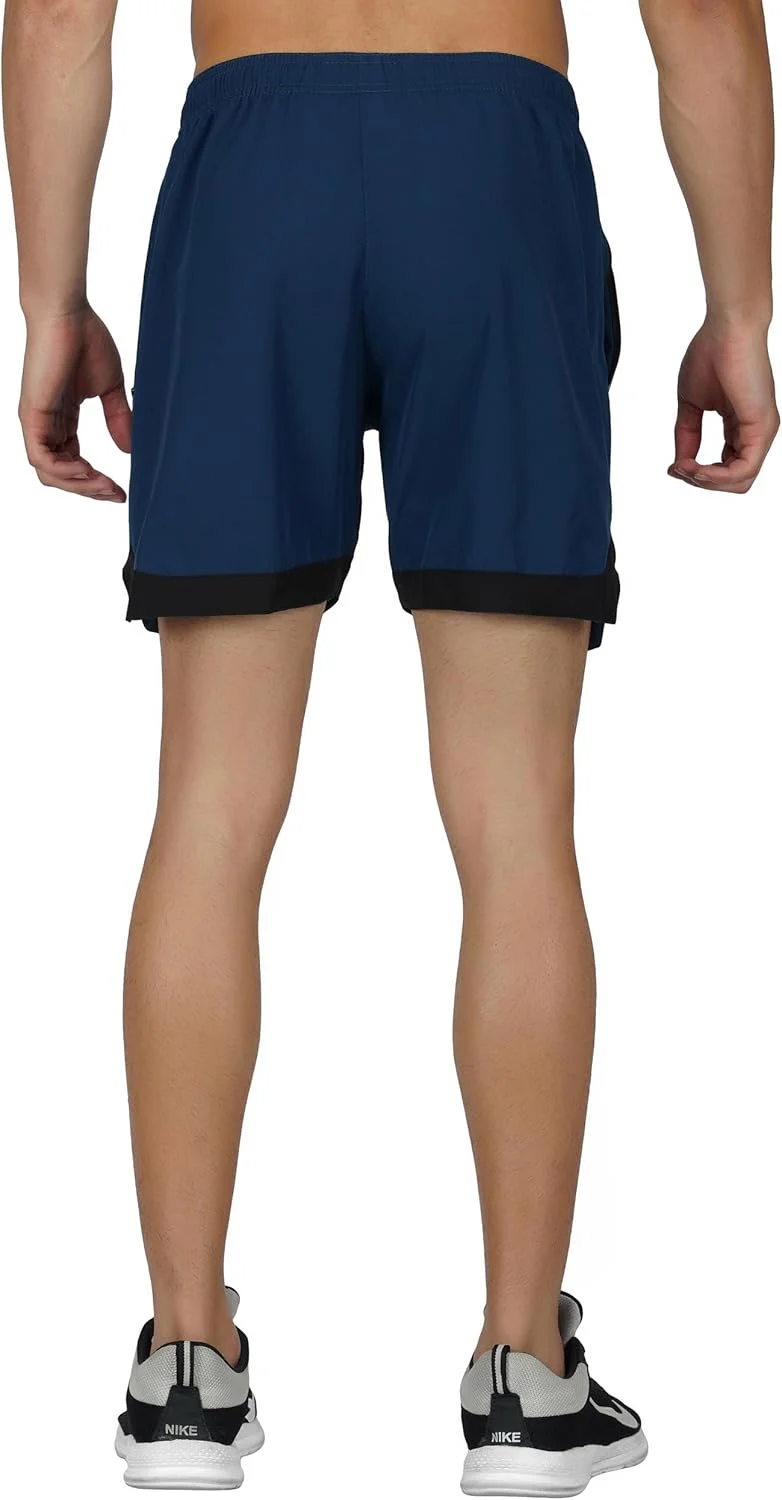 شورت ورزشی مردانه برای دویدن، فاق 12.5 سانتی متر، خشک شدن سریع، شورت ورزشی مردانه سبک وزن با جیب