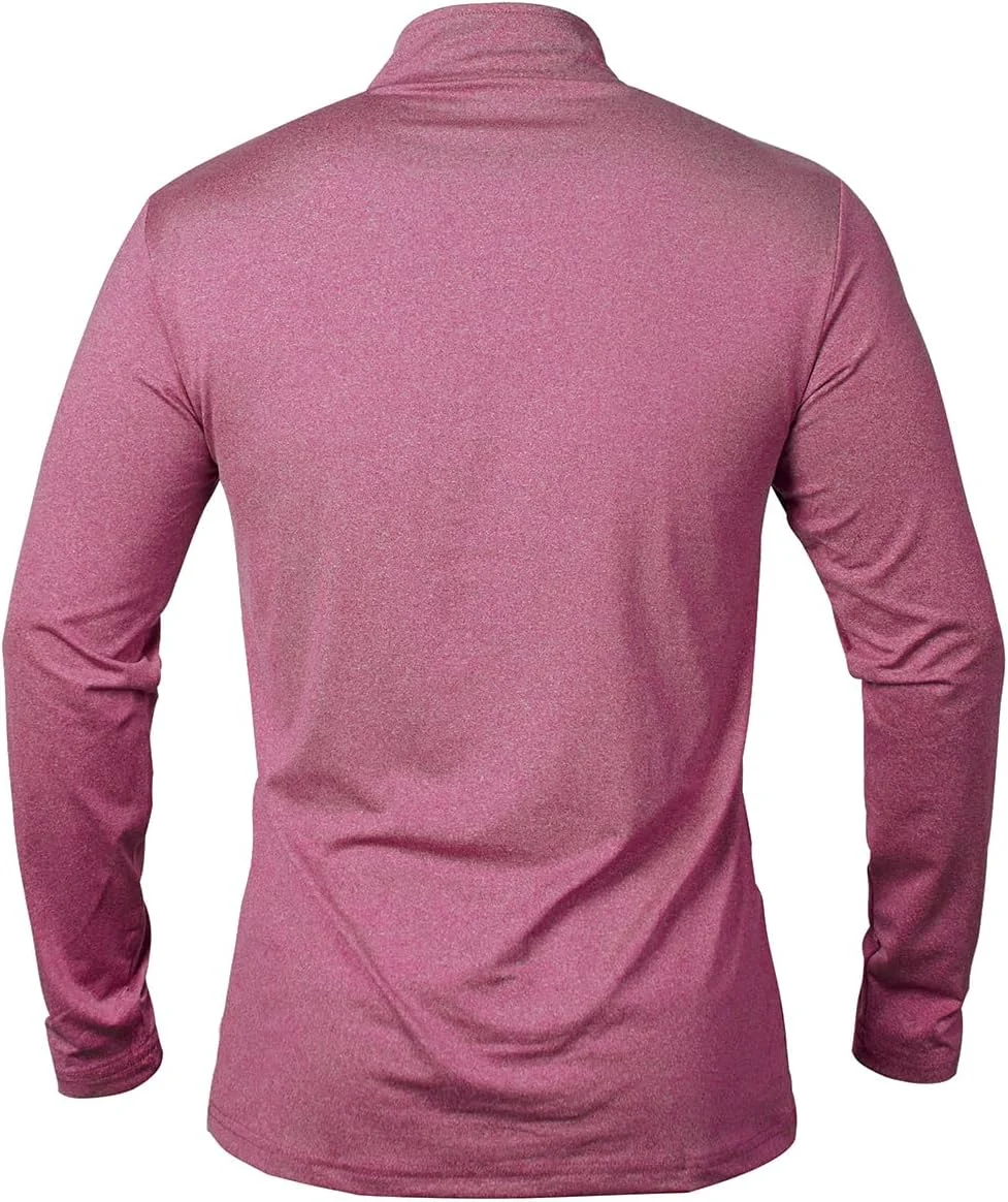 پیراهن آستین بلند مردانه NAVEKULL مناسب فضای باز، یقه زیپ‌دار، سبک، کشسان، مناسب ورزش، خشک‌شونده سریع، نرم و مناسب لایه زیرین