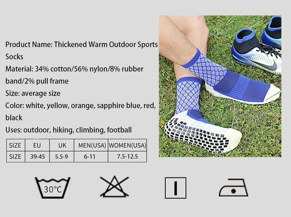 NALACAL جوراب ورزشی مچی ضد لغزش، جوراب فوتبال با پدهای ضد لغزش برای فوتبال جوانان و بزرگسالان، جوراب مردانه برای فوتبال، بسکتبال، هاکی، یوگا (6 جفت)