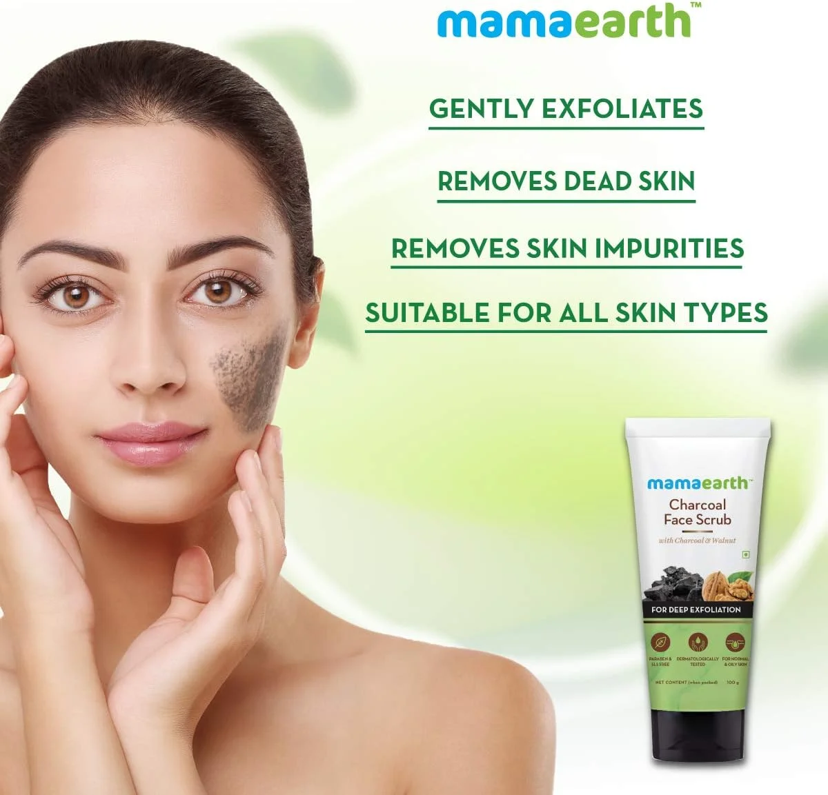 اسکراب صورت زغال ماماارت، ۱۰۰ میلی لیتر