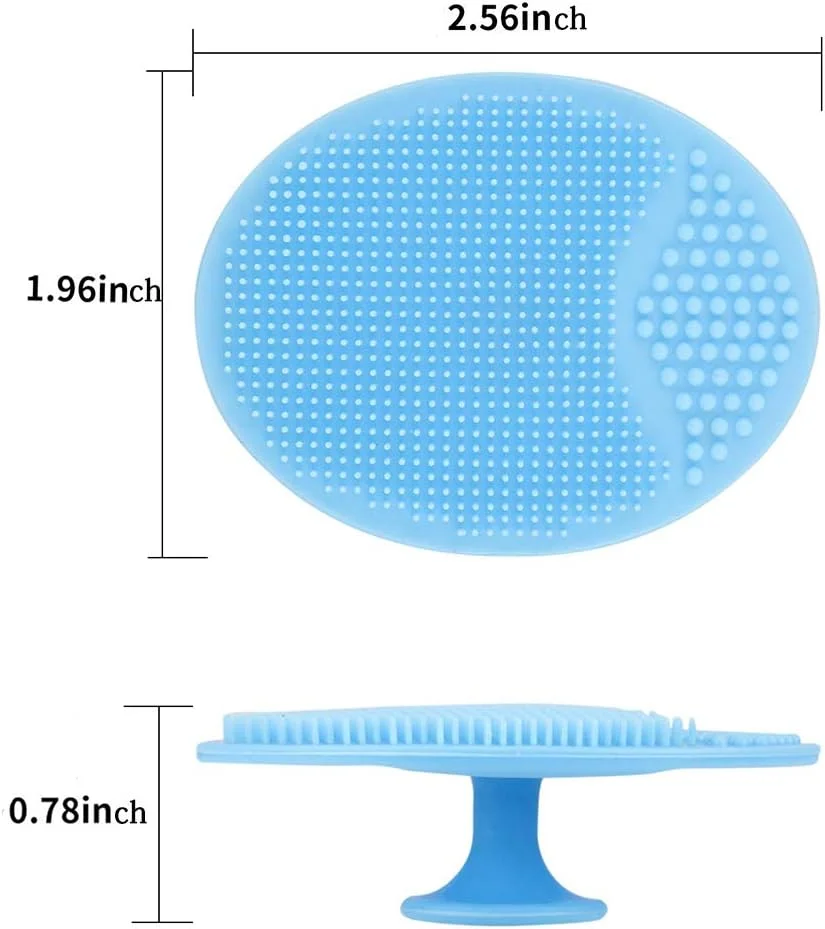 پد پاک کننده صورت، 2 عددی، سیلیکونی نرم، لایه بردار صورت، برس شستشوی صورت، سیلیکونی برای ماساژ، پاکسازی منافذ، حذف جوش های سرسیاه، لایه برداری، هدیه ای جذاب برای دختران