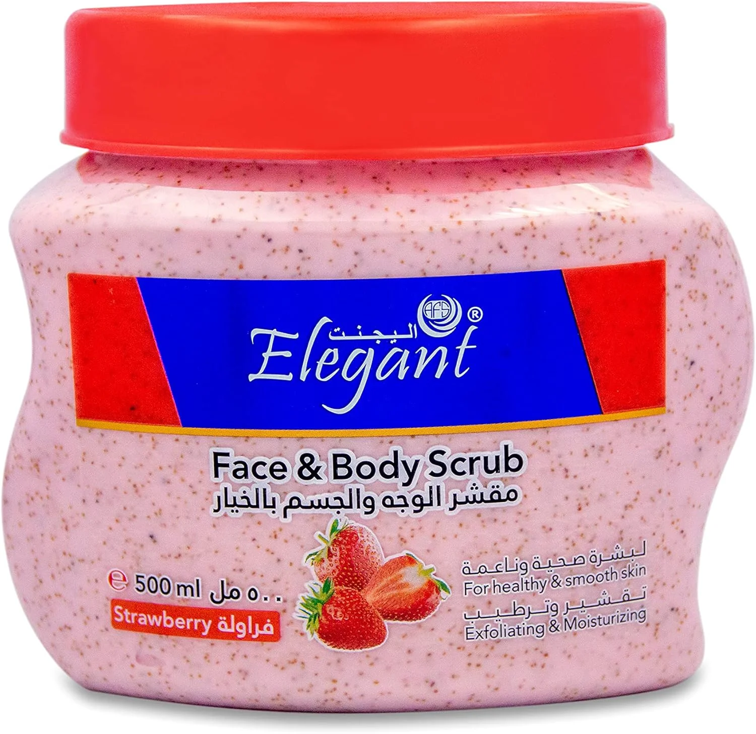 اسکراب صورت و بدن توت فرنگی شیرین و دلپذیر | 500 میلی لیتر | پاک کننده عمیق و لایه بردار، لایه بردار صورت برای پوستی سالم و صاف، عصاره های طبیعی برای مرطوب کردن - 500 میلی لیتر اسکراب صورت و بدن توت فرنگی شیرین و دلپذیر | 500 میلی لیتر | پاک کننده عمیق و لایه بردار، لایه بردار صورت برای پوستی سالم و صاف، عصاره های طبیعی برای مرطوب کردن - 500 میلی لیتر