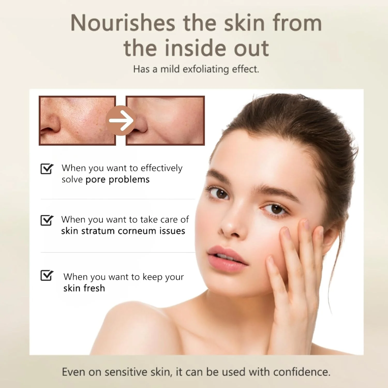 مجموعه دو عددی آمپول برنج درخشان پوست شامل آمپول برنج سفید + آمپول برنج سیاه - لایه بردار صورت - اسکراب ملایم لایه بردار صورت و بدن - سرم کوچک کننده منافذ - از بین برنده جوش های سرسیاه مناسب برای انواع پوست