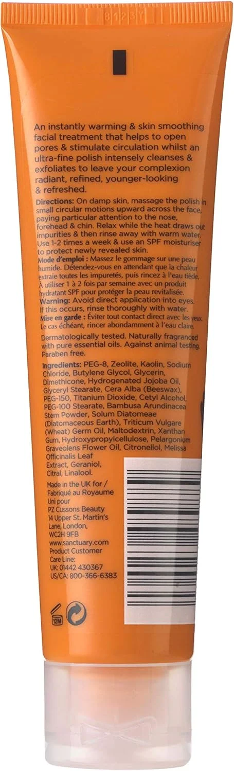 اسکراب صورت گرم کننده میکرو درم ابریژن پالیش لایه بردار سانکچوری اسپا، ۱۰۰ میلی لیتر