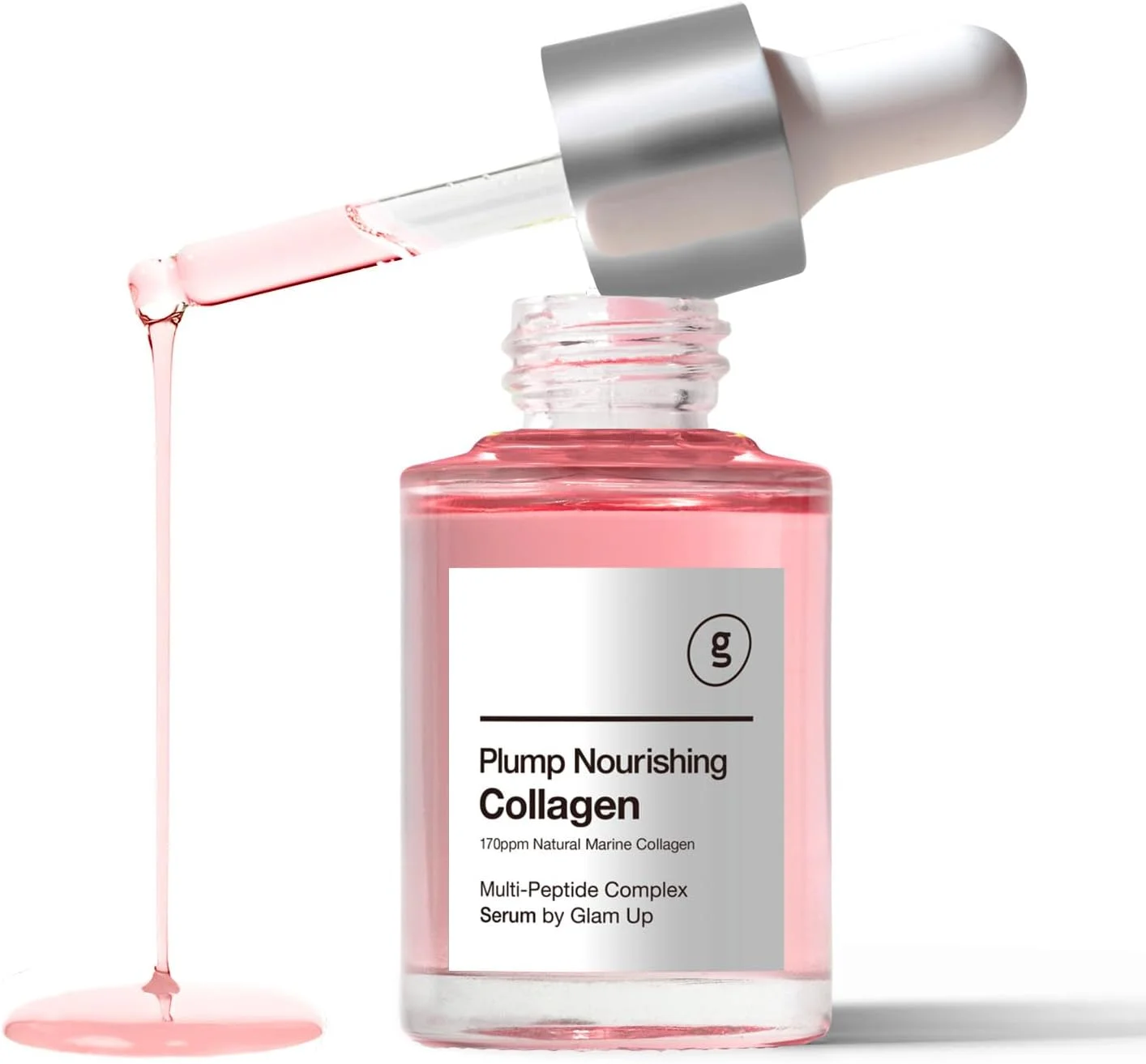 سرم کلاژن دریایی واقعی GLAM UP - ضد پیری با اسید هیالورونیک، لیفتینگ، سفت کننده پوست، ترمیم پوست با سرم صورت کمپلکس پپتیدی 30 میلی لیتر (1.01 Fl Oz) (بدون عطر) سرم کلاژن دریایی واقعی GLAM UP - ضد پیری با اسید هیالورونیک، لیفتینگ، سفت کننده پوست، ترمیم پوست با سرم صورت کمپلکس پپتیدی 30 میلی لیتر (1.01 Fl Oz) (بدون عطر)