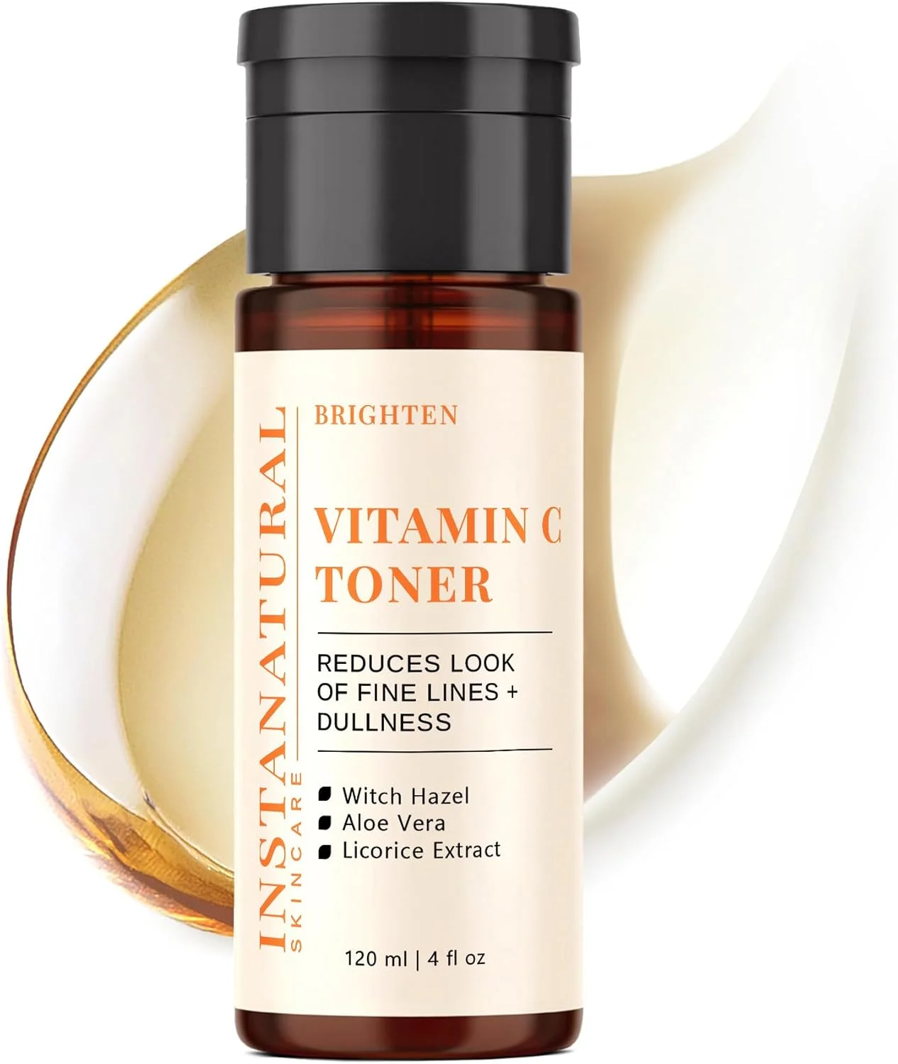 تونر صورت ویتامین C اینستنچرال - اسپری صورت ضد پیری - کوچک کننده منافذ و درمان تسکین دهنده پوست برای پوست های حساس، خشک و مختلط - آماده سازی پوست برای سرم ها و مرطوب کننده ها - 118 میلی لیتر