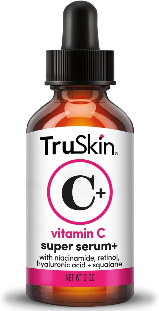 سرم صورت سوپر ویتامین C ترواسکین حاوی نیاسینامید، رتینول، هیالورونیک و سالیسیلیک اسید (BHA) - سرم صورت ضد پیری همه کاره برای روشن کنندگی، سفت کنندگی، لکه های تیره، تغییر رنگ - 2 fl oz