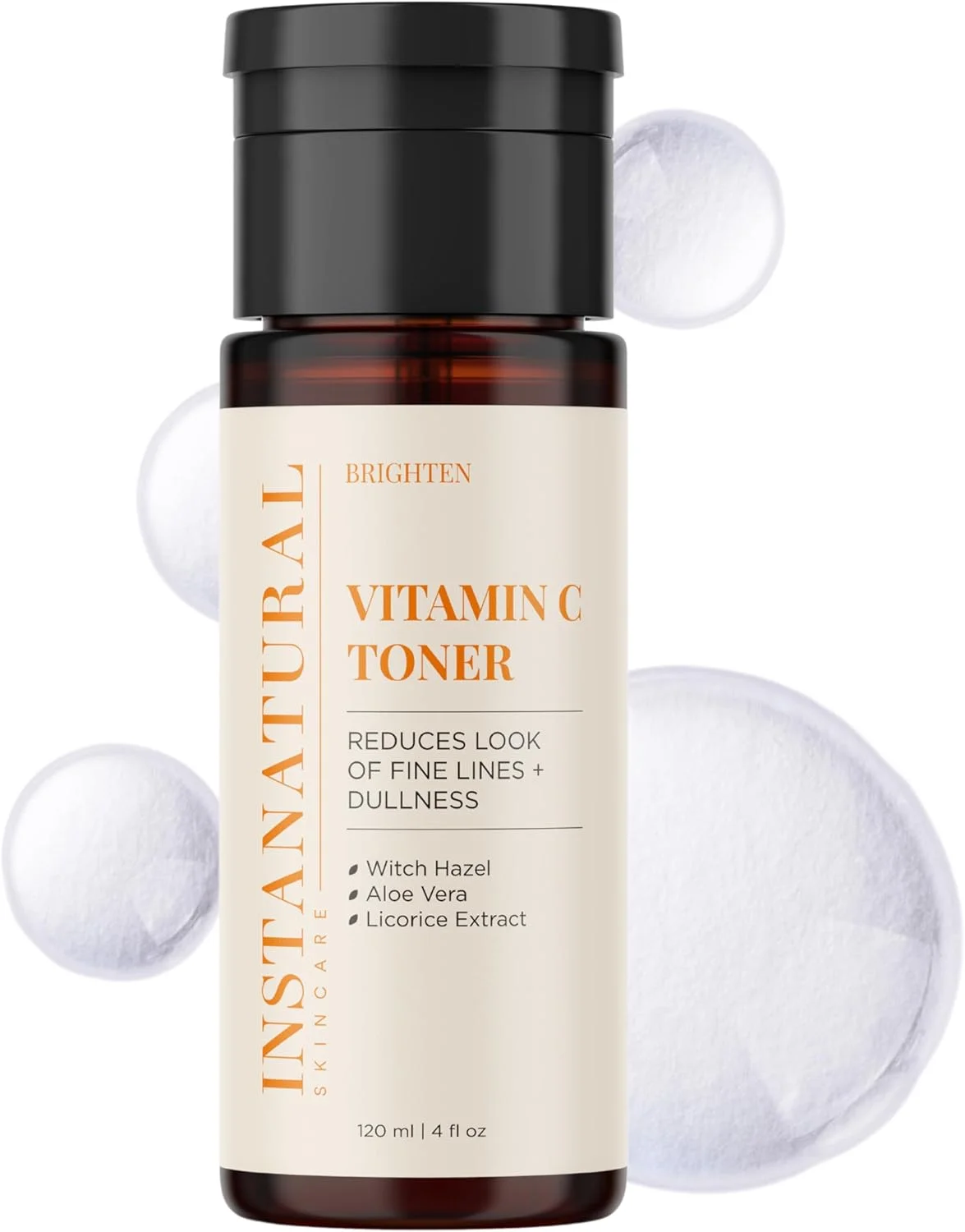 تونر صورت ویتامین C اینستنچرال - اسپری صورت ضد پیری - کوچک کننده منافذ و درمان تسکین دهنده پوست برای پوست های حساس، خشک و مختلط - آماده سازی پوست برای سرم ها و مرطوب کننده ها - 118 میلی لیتر