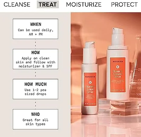 سرم صورت کمپلکس ویتامین C ناتوریوم، درمان صورت ضد پیری با اسید هیالورونیک و ویتامین E، 60 میلی لیتر سرم صورت کمپلکس ویتامین C ناتوریوم، درمان صورت ضد پیری با اسید هیالورونیک و ویتامین E، 60 میلی لیتر