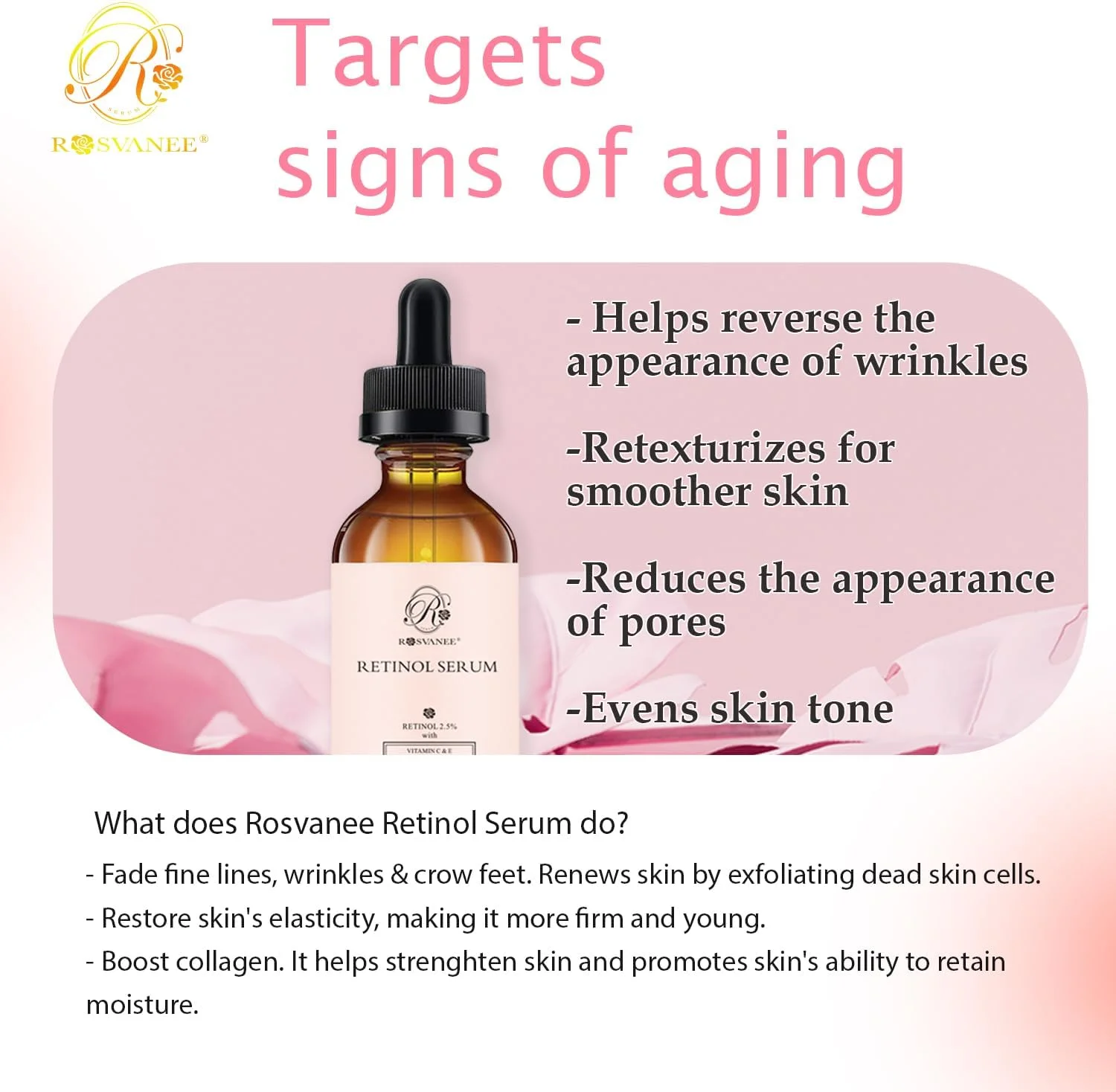 سرم رتینول برای صورت 60 میلی لیتر - قدرت بالا با 2.5% رتینول، اسید هیالورونیک، ویتامین C و E، سرم صورت ضد پیری برای ترمیم پوست، آکنه، جای زخم، لکه های تیره، خطوط ریز و چروک سرم رتینول برای صورت 60 میلی لیتر - قدرت بالا با 2.5% رتینول، اسید هیالورونیک، ویتامین C و E، سرم صورت ضد پیری برای ترمیم پوست، آکنه، جای زخم، لکه های تیره، خطوط ریز و چروک