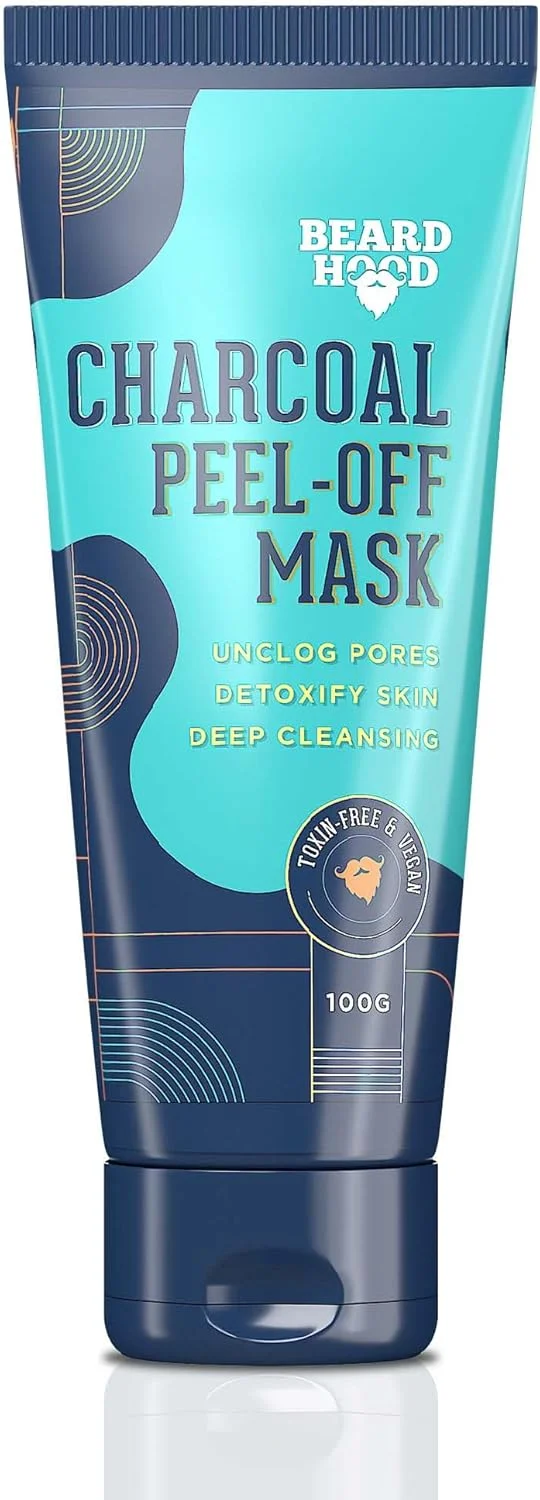 ماسک لایه بردار زغال فعال Beardhood، 100 گرم | پاکسازی عمیق | حذف جوش های سرسیاه | حذف پوست مرده | فاقد سولفات و پارابن (ماسک لایه بردار)